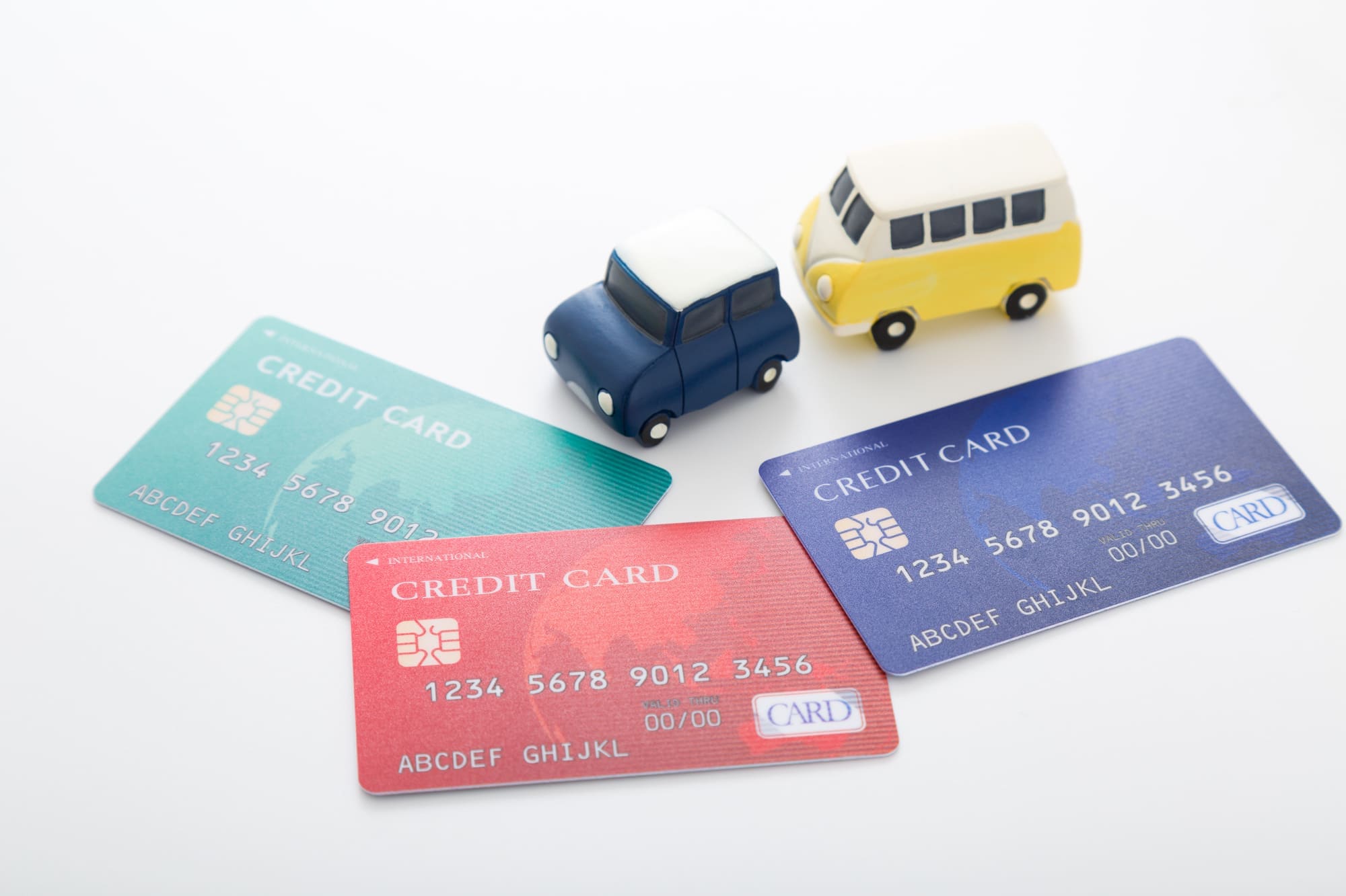 クレジットカードとミニカー