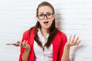 困る女性